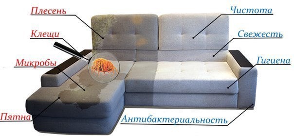 химчистка дивана на дому в Подольске